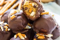 Salty Sweet Peanut Butter Pretzel Truffles