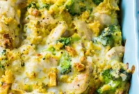 Hearty Cheesy Chicken Broccoli Bake