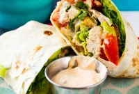 Fiery Caesar Chicken Wrap