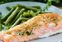 Golden Parmesan Crusted Salmon