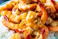 Aloha Garlic Shrimp