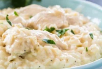 Creamy Instant Pot Garlic Parmesan Chicken and Rice