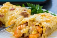 Spicy Cajun Shrimp Lasagna Rolls