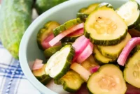 Sweet and Tangy Pickled Cucumbers and Onions