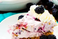 No-Bake Blackberry Cheesecake Delight