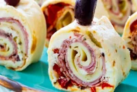 Delicious Muffaletta Pinwheels