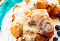 Decadent Blueberry Fritters with Brown Butter Drizzle