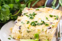 Creamy White Chicken Enchilada Bake