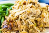 Slow Cooker Chicken and Stuffing Casserole