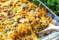 Spiced Chorizo Cornbread Bake