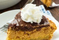 Ultimate Chocolate Peanut Butter Cookie Pie