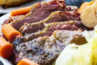Hearty Slow Cooker Corned Beef and Cabbage