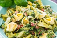 Velvety Spinach Tortellini