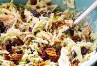 Tangy Cranberry Pecan Slaw