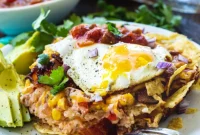 Ultimate Bacon and Egg Chilaquiles
