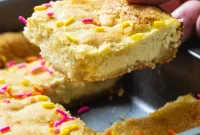 Ultimate Sugar Cookie Cheesecake Bars