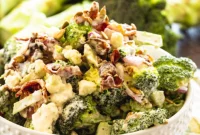 Bold Blue Cheese Bacon Broccoli Salad