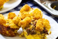 Cheesy Sausage Tot Bites