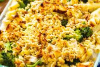 Creamy Chicken Broccoli Ziti Bake