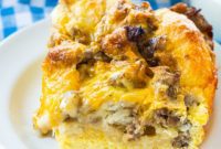 Hearty Sausage and Cheese English Muffin Bake