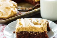 Creamy Peanut Butter Texas Sheet Cake