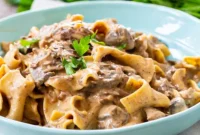 Effortless Creamy Beef Stroganoff