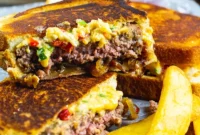 Gooey Pimento Cheese Patty Melts