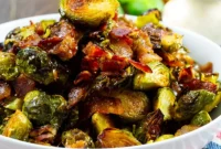 Sweet and Savory Maple Bacon Brussels Sprouts