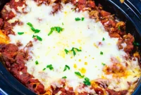 Effortless Slow Cooker Sausage Lasagna