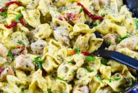 Creamy Chicken Pesto Tortellini
