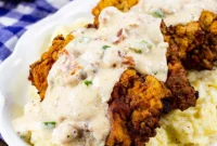 Chicken Fried Steak Smothered in Jalapeno Bacon Gravy