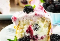 Angel Food Dream: Blackberries and Cream