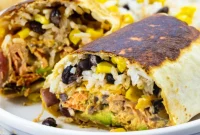 Smoky Salmon Burritos with Zesty Chipotle Cream