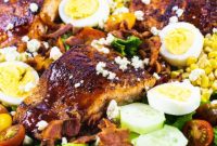 Smoky BBQ Salmon Cobb Salad