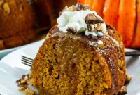 Rum-Kissed Pumpkin Cake