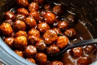 Sweet and Spicy Grape Meatballs