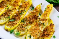 Crispy Panko Parmesan Squash Fries