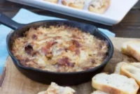 Ultimate Warm Caramelized Onion Bacon and Gruyere Dip