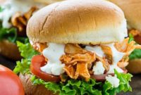 Mini Buffalo Chicken Sandwiches