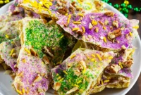 King Cake Toffee Bark