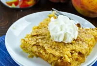 Quick Peach Crumb Bars