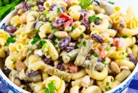 Hearty Three Bean Pasta Salad
