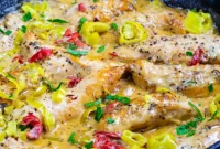 Zesty Creamy Pepperoncini Chicken