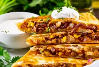 Loaded BBQ Chicken Quesadillas