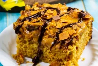 Crock Pot Butterfinger Cake