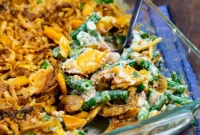 Irresistible Bacon Cream Cheese Green Bean Bake