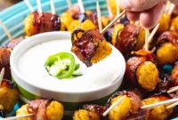 Crispy Jalapeno Bacon Tater Tots with Ranch