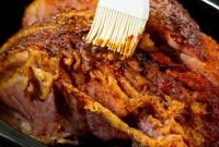 Slow Cooker Hot Honey Glazed Ham