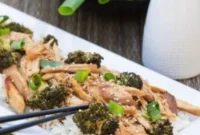 Easy Slow Cooker Honey Soy Chicken and Broccoli