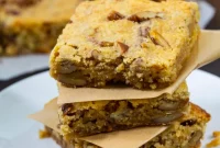 Buttery Bourbon Pecan Blondies